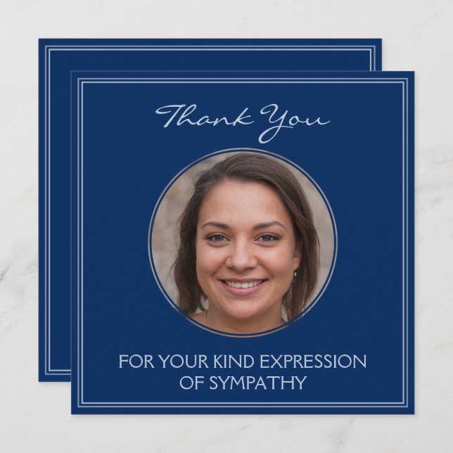 Obrigado Pela Sua Amável Expressão De Simpatia (Frente/Verso)