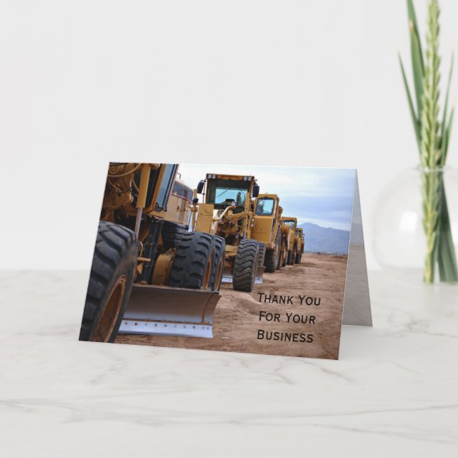 Obrigado Pela Sua Cartão de visita (Frente)