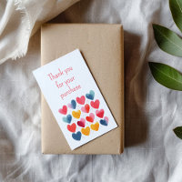 Obrigado pela sua compra amor cartão de inserção c