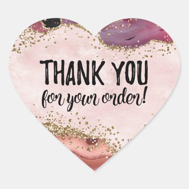 Obrigado pela sua etiqueta de pedido (Frente)