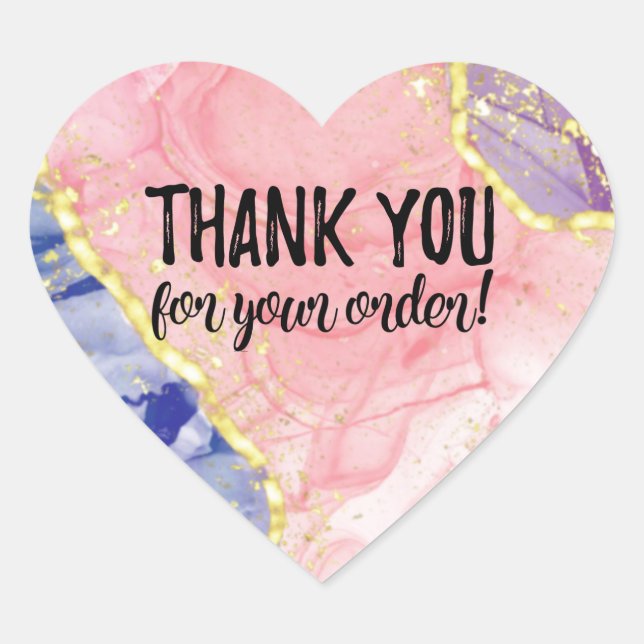 Obrigado pela sua etiqueta de pedido (Frente)