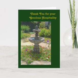 Obrigado pela sua Graciosa Modelo de Hospitalidade