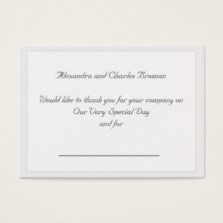 Obrigado pelo presente de casamento