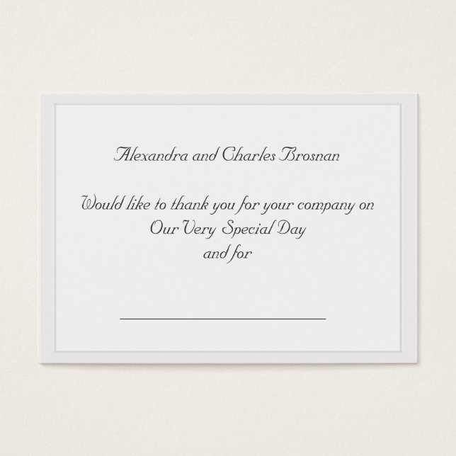 Obrigado pelo presente de casamento (Frente)