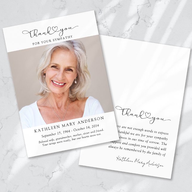 Obrigado pelo seu Cartão com fotos de simpatia (Criador carregado)