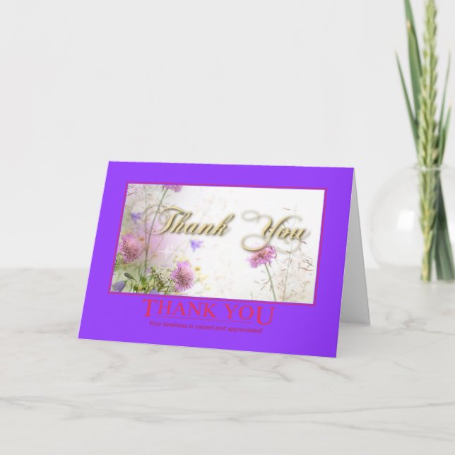 Obrigado Pelo Seu Cartão De Bondade (Frente)