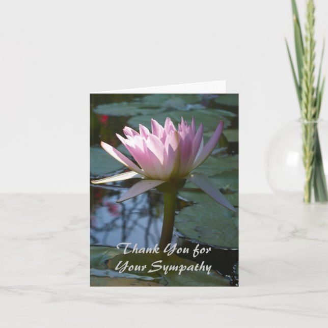 Obrigado pelo seu Cartão de condolências (Frente)