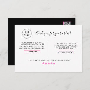 Obrigado Pelo Seu Cartão De Desconto Do Cliente