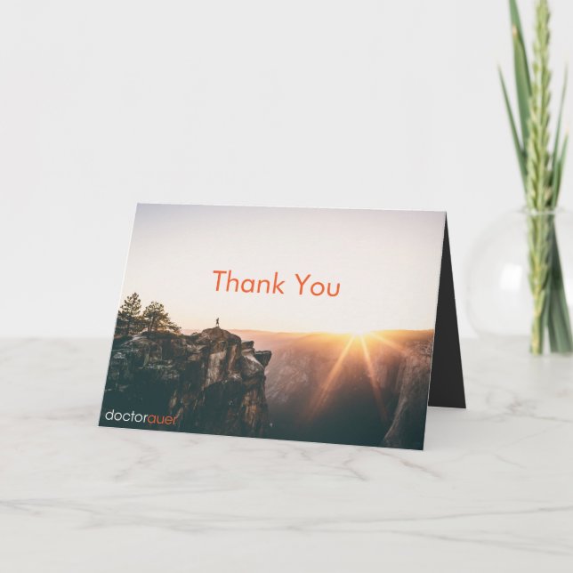 Obrigado pelo seu cartão de referência (Frente)