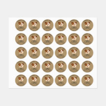 Obrigado pelo seu pedido, adesivo de cachorrinho.