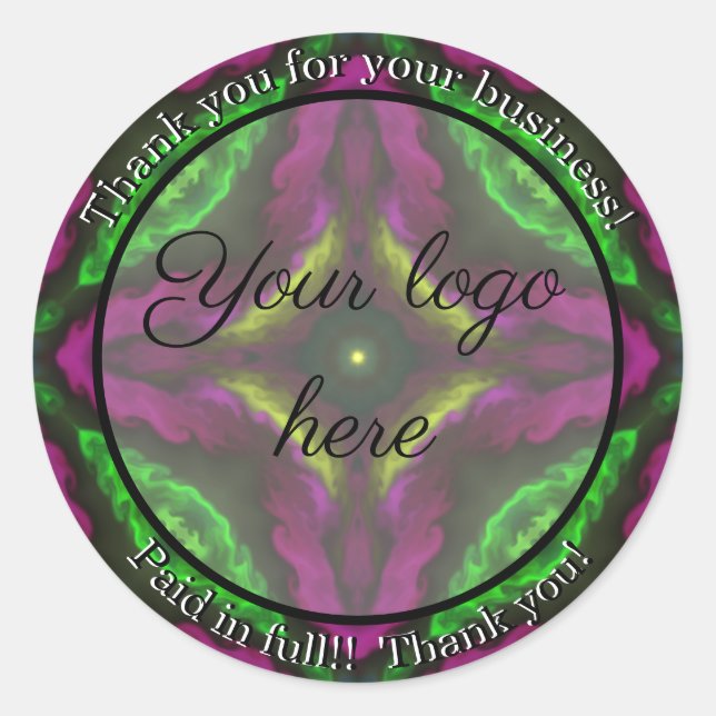 Obrigado pelos adesivos da sua empresa (Frente)