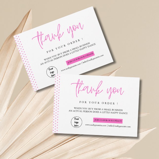 Obrigado Personalizado Por Suas Cartões de visitas (Personalized Thank You For Your Business Cards)