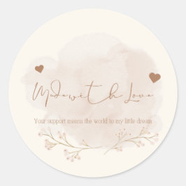 Obrigado por apoiar o meu adesivo para pequenas em