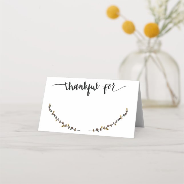 Obrigado Por Cartões De Posição De Nome (Frente)