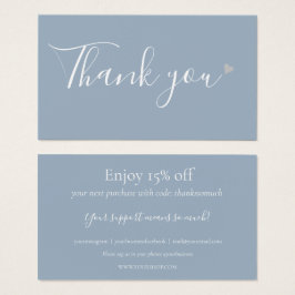 Obrigado Por Comprar O Cartão Azul Dusty