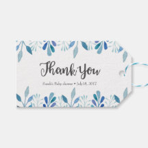 Obrigado por etiquetas | Marcas de favor | Blue Wa