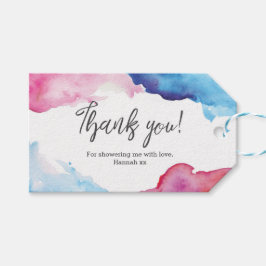 Obrigado por etiquetas | Marcas de favor | Cor-de-