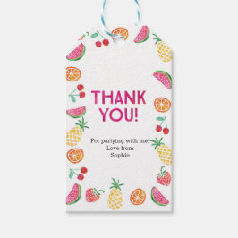 Obrigado por etiquetas | Marcas de favor | Frutas 