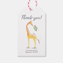 Obrigado por etiquetas | Marcas de favor | Girafa