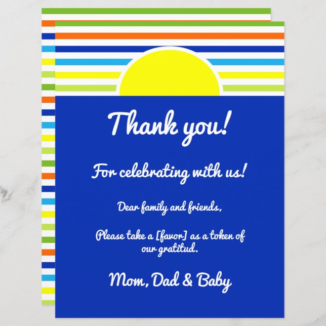 Obrigado, Por Favor, Tome O Chá De Greve De Verão (Frente/Verso)