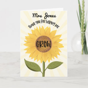 OBRIGADO por me ajudar a cultivar o cartão de prof