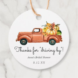 Obrigado por passar de carro Etiqueta de Favor de 