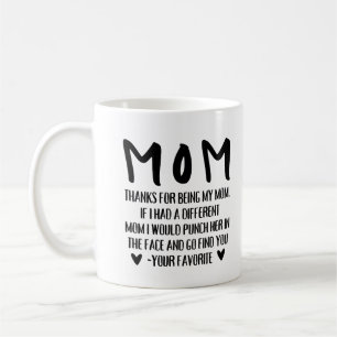 Obrigado Por Ser Minha Mãe Caneca De Café Engraçad