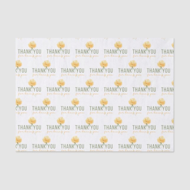 Obrigado Por Ser Seu Papel Tecidual (Frente )