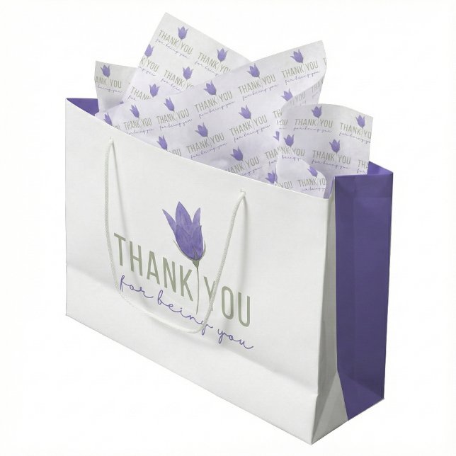 Obrigado Por Ser Seu Papel Tecidual (Show your gratitude with this lovely, "Thank you for being you" tissue paper! )