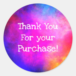 Obrigado por seus adesivos de compra