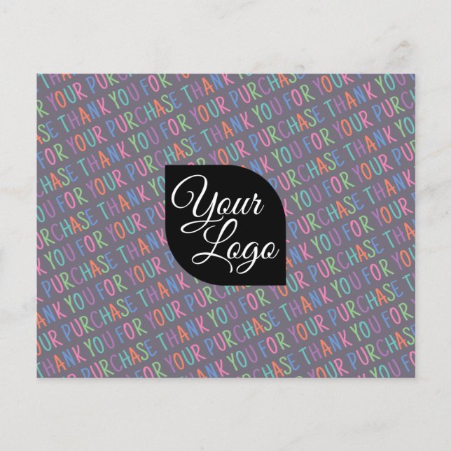 Obrigado Por Sua Compras Diversão Colorida Adicion (Frente)