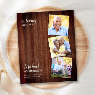 Obrigado por sua simpatia Funeral Simples Rústico 