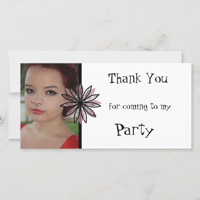 Obrigado por ter vindo ao meu Cartão com fotos do  (Frente)