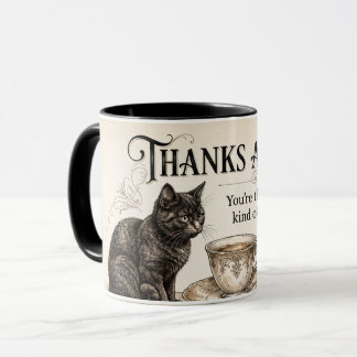 Obrigado por Tudo! Caneca de Café Felino Perfeito