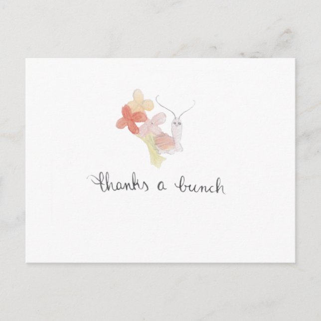 Obrigado por Tudo Caracol Cartão de Agradecimento (Frente)