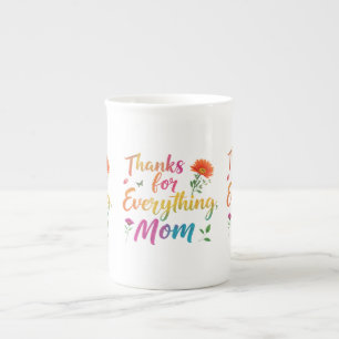 Obrigado por Tudo, Mamãe" Caneca de Porcelana