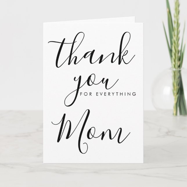 OBRIGADO por tudo o que é editável cartão de mãe (Frente)