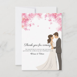 Obrigado por vir o cartão de convite