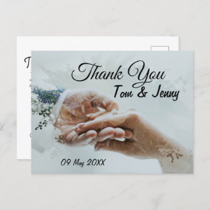 Obrigado postal para participar do convite