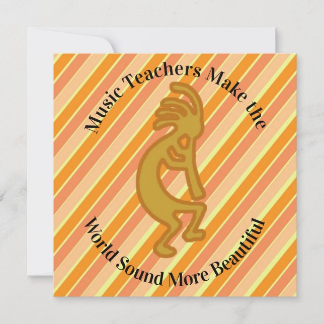 Obrigado Professor de Música Kokopelli Apreciação (Frente)