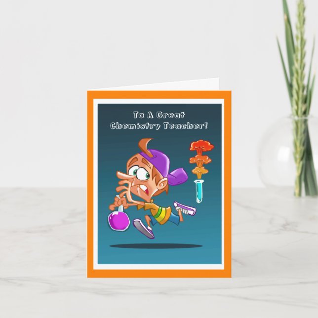 Obrigado Professor de Química Cartão Engraçado (Frente)