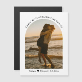 obrigado que o imã da foto do arco do casamento