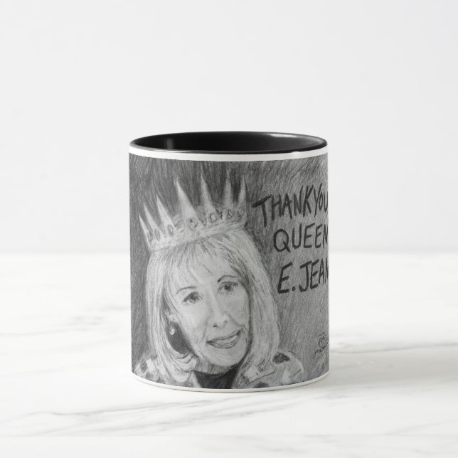 Obrigado Rainha E. Jean! Caneca (Centro)
