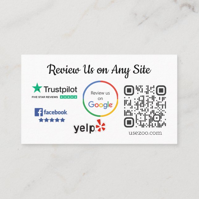 Obrigado Revise O Cartão (Verso)