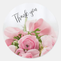 Obrigado rosa de rosas, seu adesivo