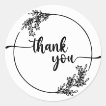 Obrigado Rotular o adesivo clássico