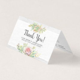 Obrigado Rustic Watercolor Desert Card