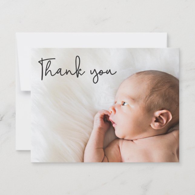 Obrigado Script e Anúncio de Nascimento do Bebê (Frente)