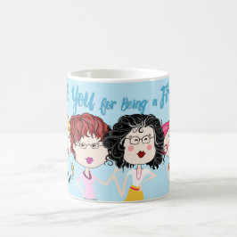 Obrigado sendo uma caneca de café do amigo