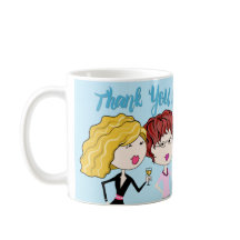 Obrigado sendo uma caneca de café do amigo